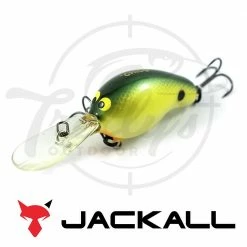 Fishing Lures Jackall Geronimo Chico Balsa Crankbait Green / Gold