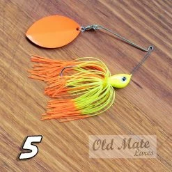 New 🌟 Old Mate Lures Fishing Old Mate Spinnerbait Single Willow ❤️ 12 Old Mate Lures Fishing Old Mate Spinnerbait Single Willow