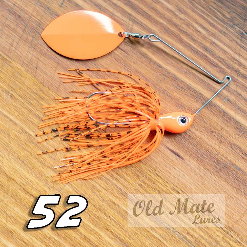 New 🌟 Old Mate Lures Fishing Old Mate Spinnerbait Single Willow ❤️ 4 Old Mate Lures Fishing Old Mate Spinnerbait Single Willow