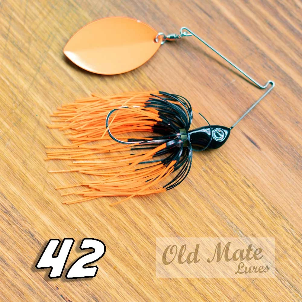 New 🌟 Old Mate Lures Fishing Old Mate Spinnerbait Single Willow ❤️ 5 Old Mate Lures Fishing Old Mate Spinnerbait Single Willow