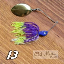 New 🌟 Old Mate Lures Fishing Old Mate Spinnerbait Single Willow ❤️ 16 Old Mate Lures Fishing Old Mate Spinnerbait Single Willow