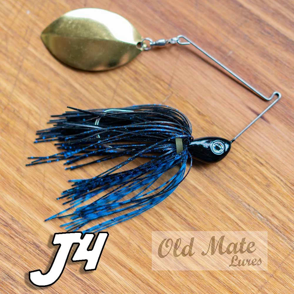 New 🌟 Old Mate Lures Fishing Old Mate Spinnerbait Single Willow ❤️ 10 Old Mate Lures Fishing Old Mate Spinnerbait Single Willow
