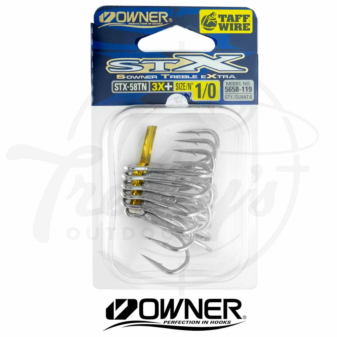 Buy π₯ Owner STX-58TN Treble Fishing Hook π₯ 1 Owner STX-58TN Treble Fishing Hook