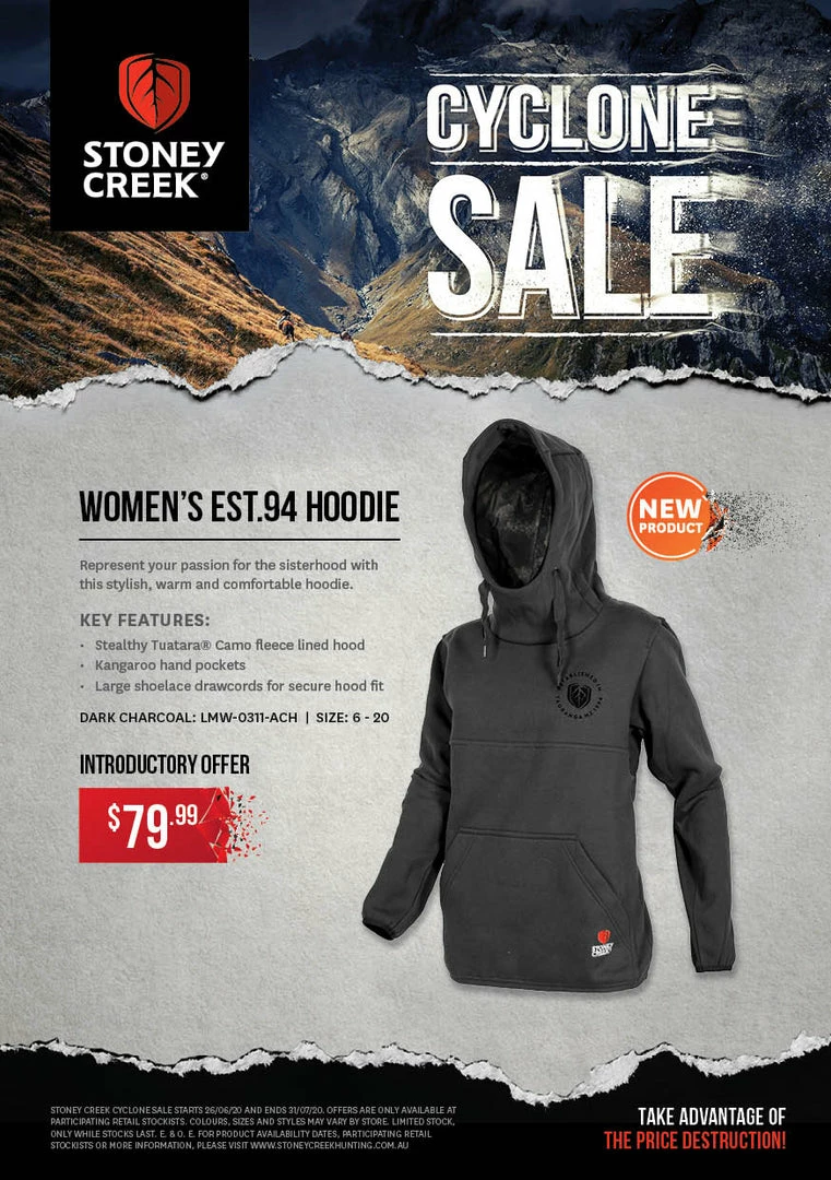 Outlet β Apparel Stoney Creek π© Womens EST.94 Hoodie β 2 Apparel Stoney Creek Womens EST.94 Hoodie