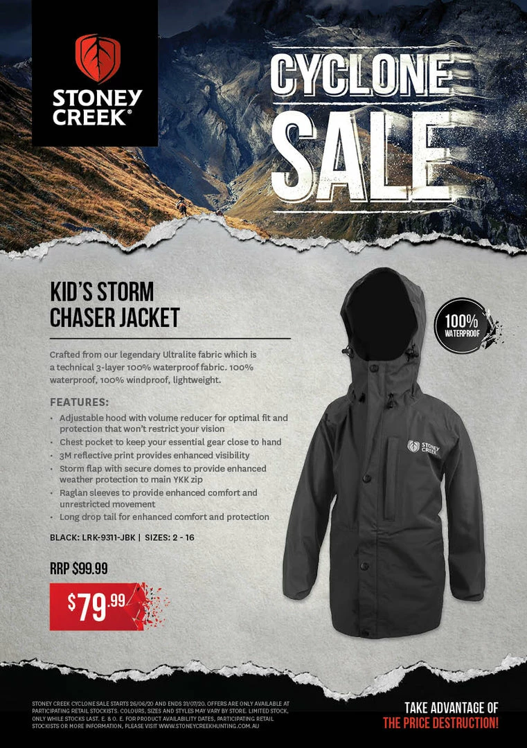 Brand new β Apparel Stoney Creek Kids Storm Chaser Jacket π 2 Apparel Stoney Creek Kids Storm Chaser Jacket