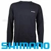 Shimano Long Sleeve Black Tee Small Apparel