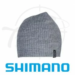 Shimano Ribbed Grey Beanie Apparel
