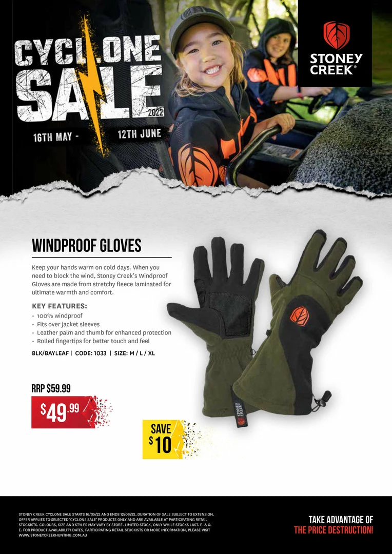 Coupon π Stoney Creek Windproof Gloves β¨ 1 Stoney Creek Windproof Gloves