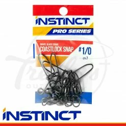 Instinct Pro Black Crane Coastlock Snap Fishing Swivel